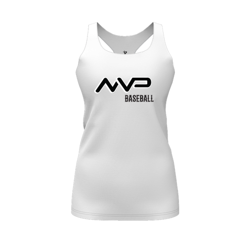 [FT0TRBWH-FYS-LOGO1] Decker Racerback Tank Top (Female Youth S, White, Logo 1)