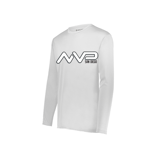 [222822.005.XS-LOGO2] Men's LS Smooth Sport Shirt (Adult XS, White, Logo 2)