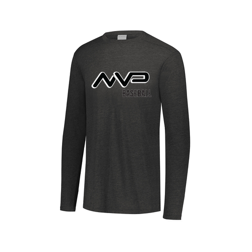 [FTLCUBBK-AXS-LOGO1] Decker Men's Tri-Blend T-Shirt - Long Sleeve (Adult XS, Black, Logo 1)