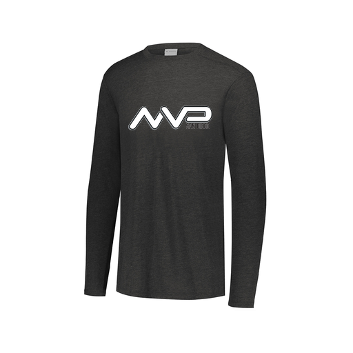 [FTLCUBBK-AXS-LOGO2] Decker Men's Tri-Blend T-Shirt - Long Sleeve (Adult XS, Black, Logo 2)