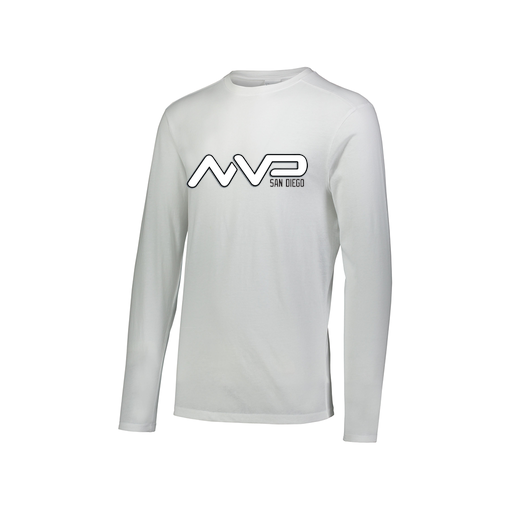 [FTLCUBWH-AXS-LOGO2] Decker Men's Tri-Blend T-Shirt - Long Sleeve (Adult XS, White, Logo 2)