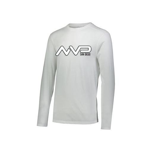 [FTLCUBWH-YS-LOGO2] Decker Youth Tri-Blend T-Shirt - Long Sleeve (Youth S, White, Logo 2)