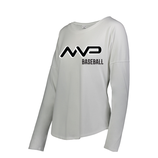 [FTLCUBWH-FAS-LOGO1] Decker Women's Tri-Blend T-Shirt - Long Sleeve (Female Adult S, White, Logo 1)